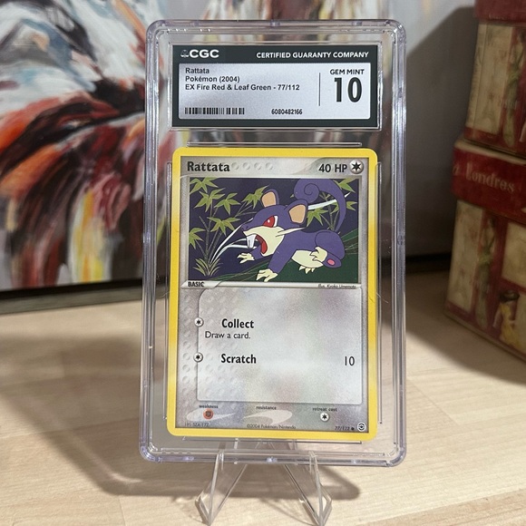 Pokemon Other - CGC Gem Mint 10 Rattata Pokémon (2004)
EX Fire Red & Leaf Green - 77/112